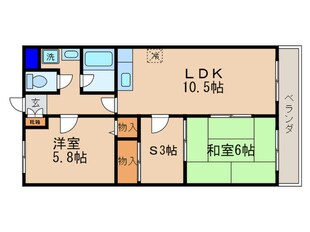 メゾンエスポワールの物件間取画像